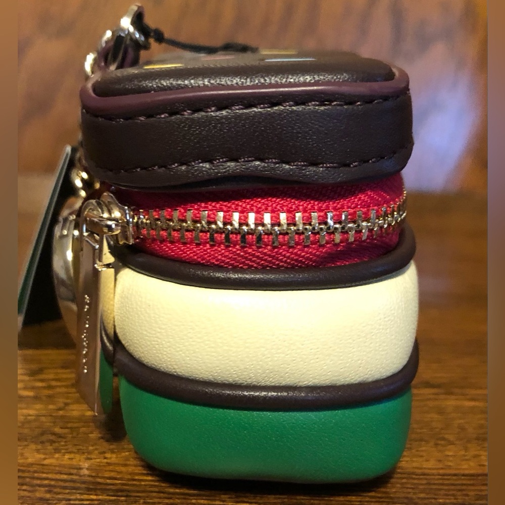 NWT-Kate Spade-Dolci 3-D Rainbow ๐ Cookie ๐ช Coin Purse/Keychain/Bag Charm-$129 - Picture 5 of 9